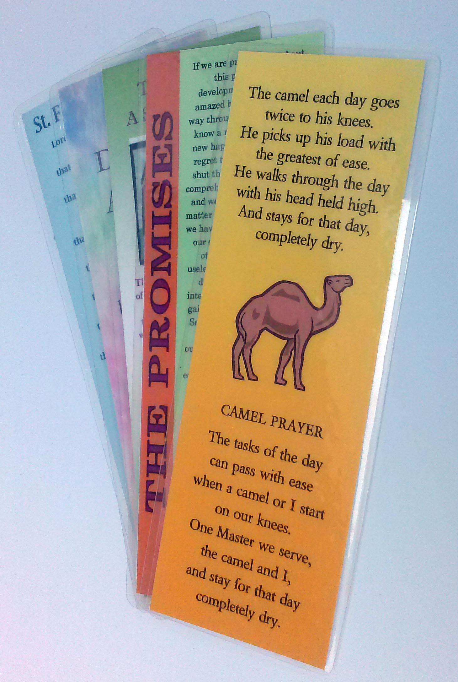 AA Recovery Bookmarks | Inspirational Bookmarks