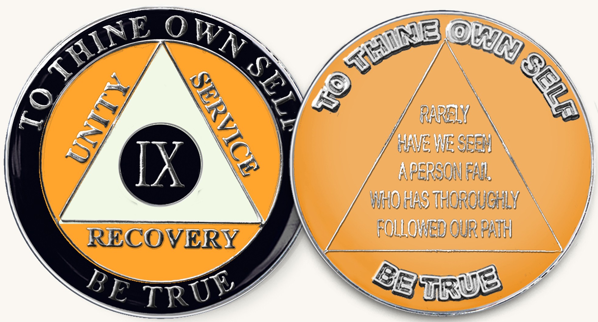 Black Yellow Sports AA Tri-Plate Recovery Medallion