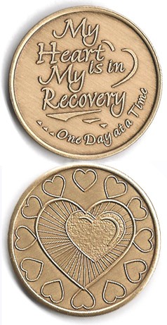 My Heart is in My Recovery Bronze Medallion