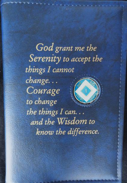 Basic Text Cover - Serenity Prayer - Blue