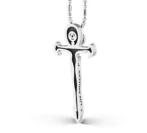 silver ankh cross pendant