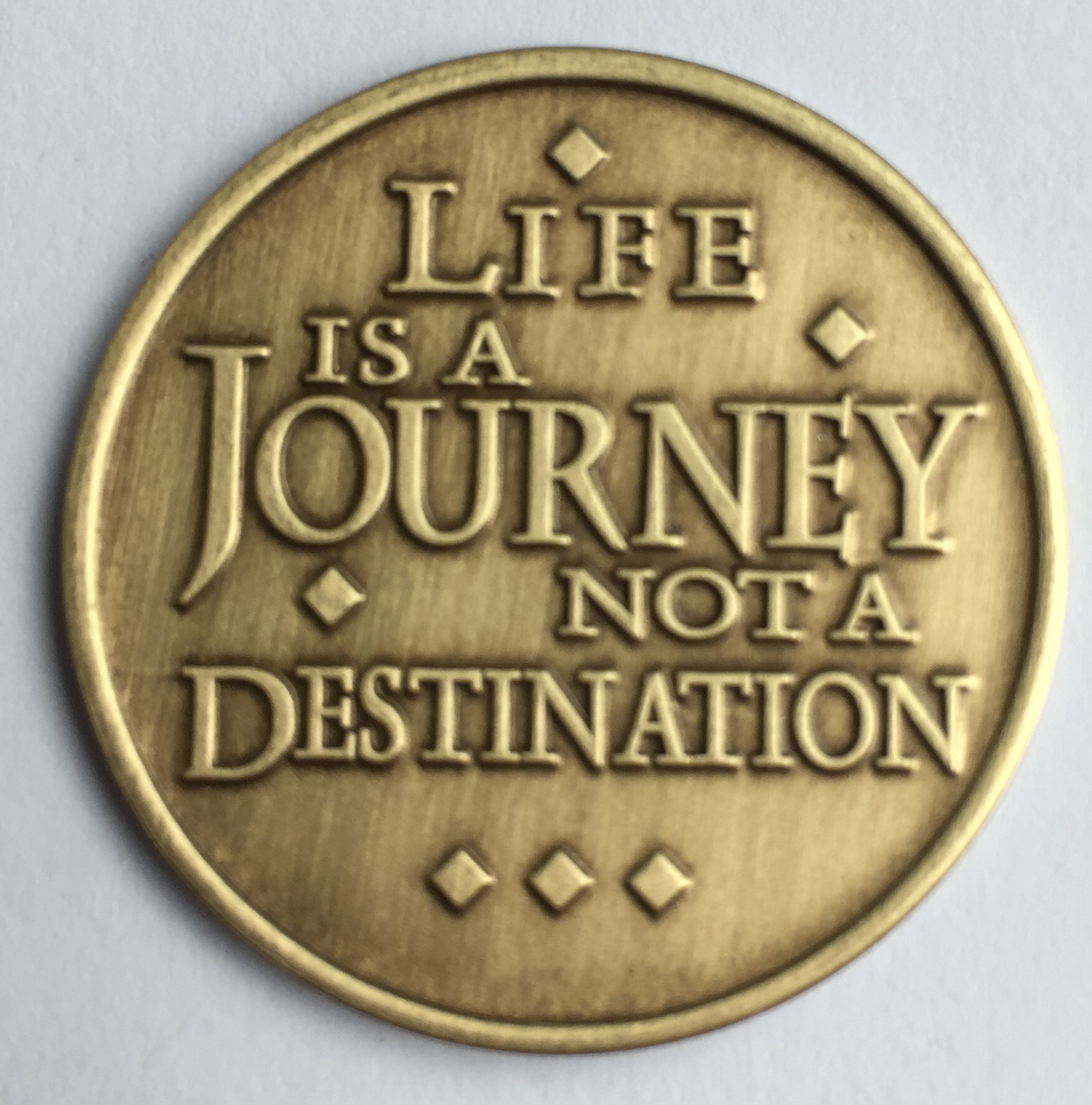 Life Is A Journey Bronze Medallion