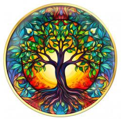 AA Tri-Plate Tree of Life Years Medallion