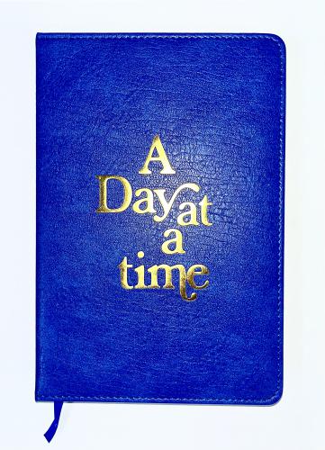 A Day At A Time Blue Journal