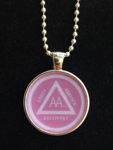 AA Unity Resin Necklace Pink