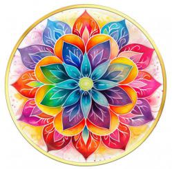 AA Tri-Plate Lotus Blossom Medallion