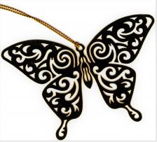 Tribal Butterfly Ornament