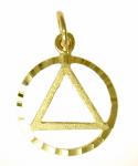 14K AA Rough Edges Pendant